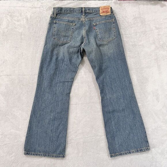 VTG Levi's 527 Jeans Men 36x30 Low Rise Boot Fit Blue Denim 100% Cotton Bootcut - Picture 2 of 10